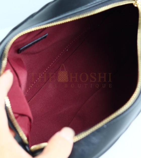 Gvc*1 GG Marmont Camera Bag  White Quilted Napa Leather Light Gold Hardware 24×15×8cm