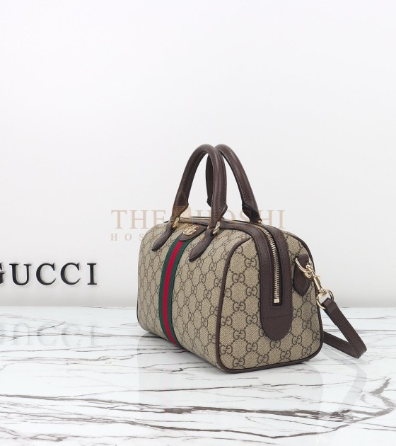 Gvc*1 Ophidia Medium Shoulder Bag Brown Leather 25*14*17cm Master Quality