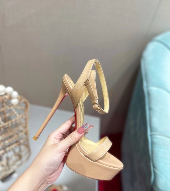 Chr1st1an Louboutin CL Black Loubi Queen Alta Sandals 150MM Master Quality