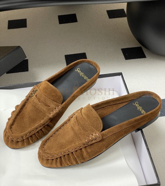 Sa1nt Lau*nt Y51 Le Loafer Suede Eel Texture Mule Master Quality