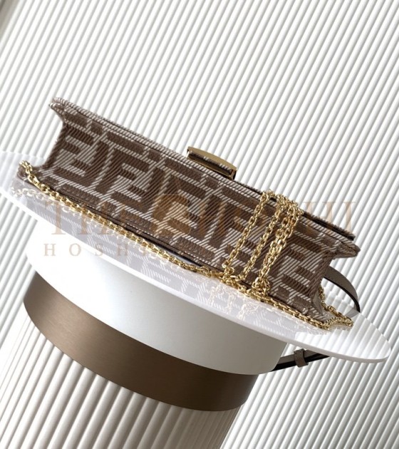 F**di Baguette Bag FF Jacquard Fabric 21cm