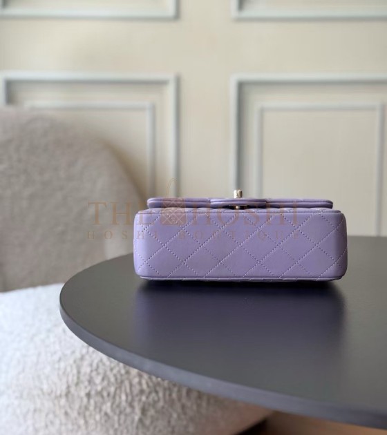Ch**el Classic Flap Small Bag Lambskin Purple Size 20cm Master Quality