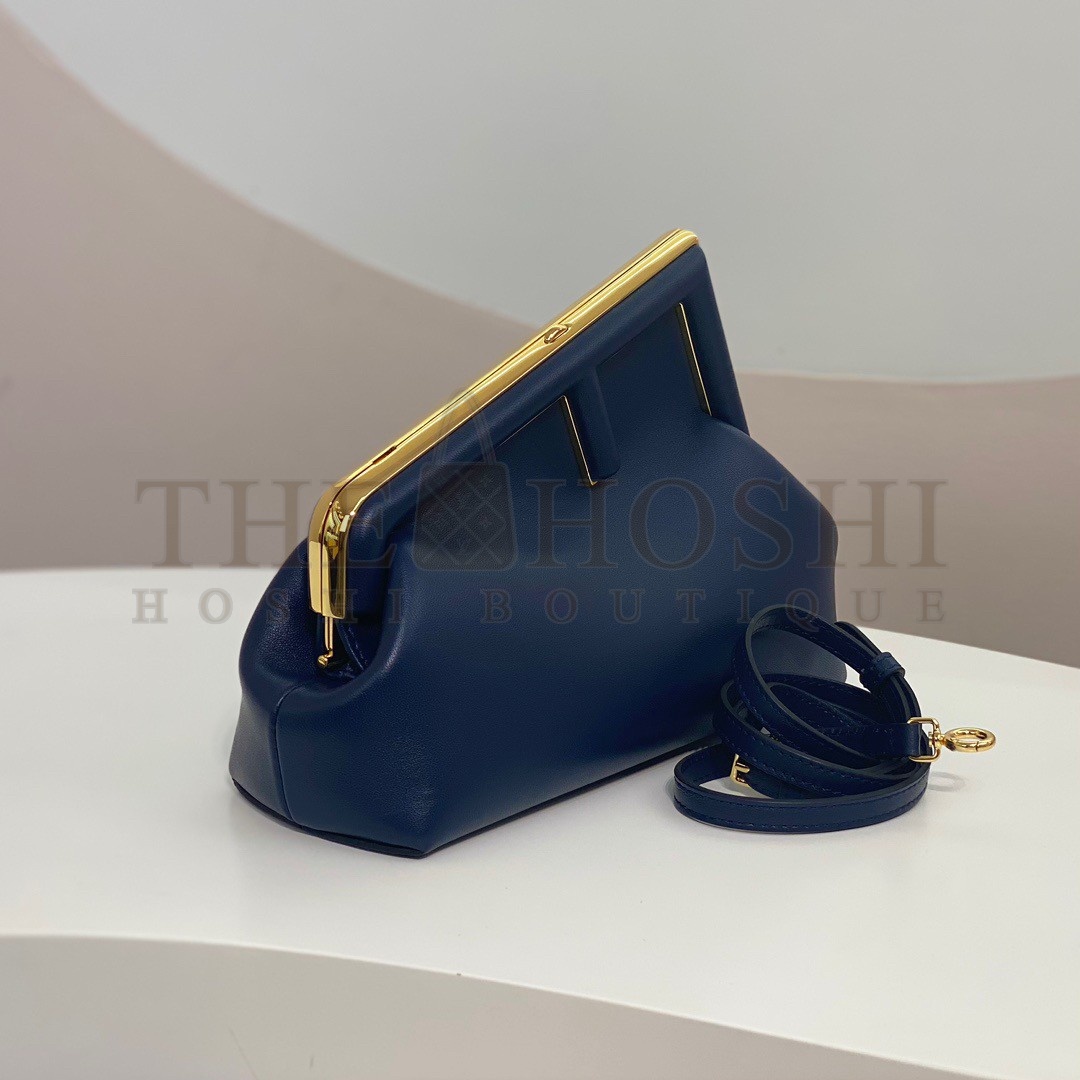 F**di First Small Bag In Dark Blue Nappa Leather Master Quality