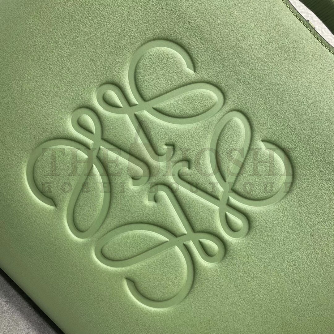 L0ew* Anagram Small Tote In Rosemary Classic Calfskin Master Quality