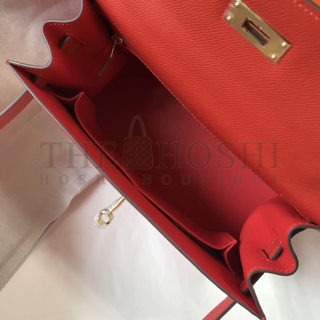 H**me5 Red Epsom Kelly 32cm Sellier Bag Master Quality