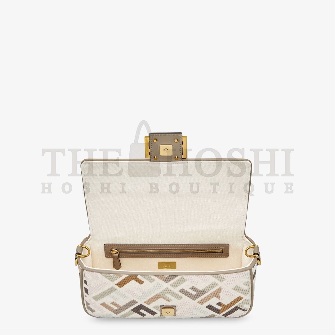 F**di Embroidered Baguette Bag - Multicolor FF Pattern Master Quality