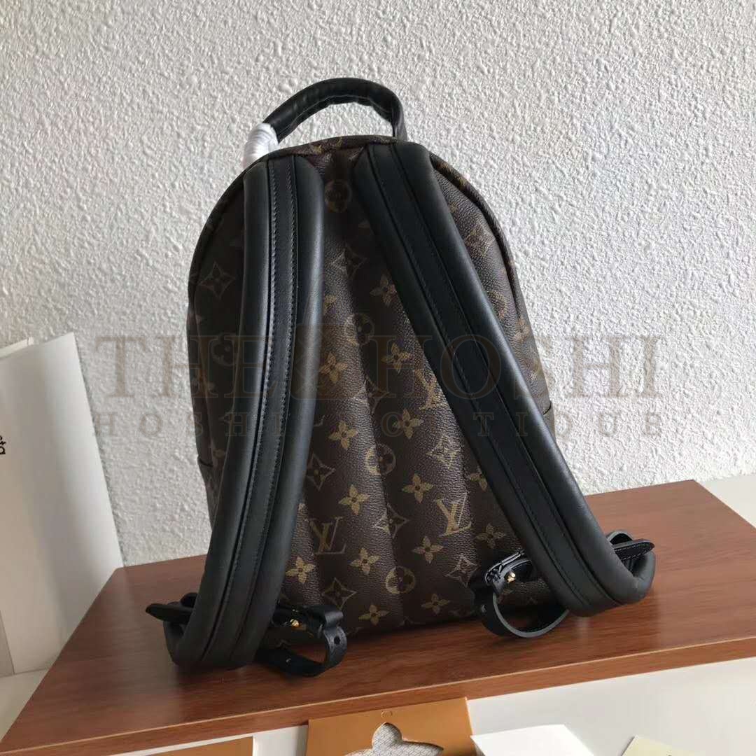 L0vis Vvtt0n LV Unisex Palm Springs PM Backpack in Monogram Coated Canvas-Brown Master Quality