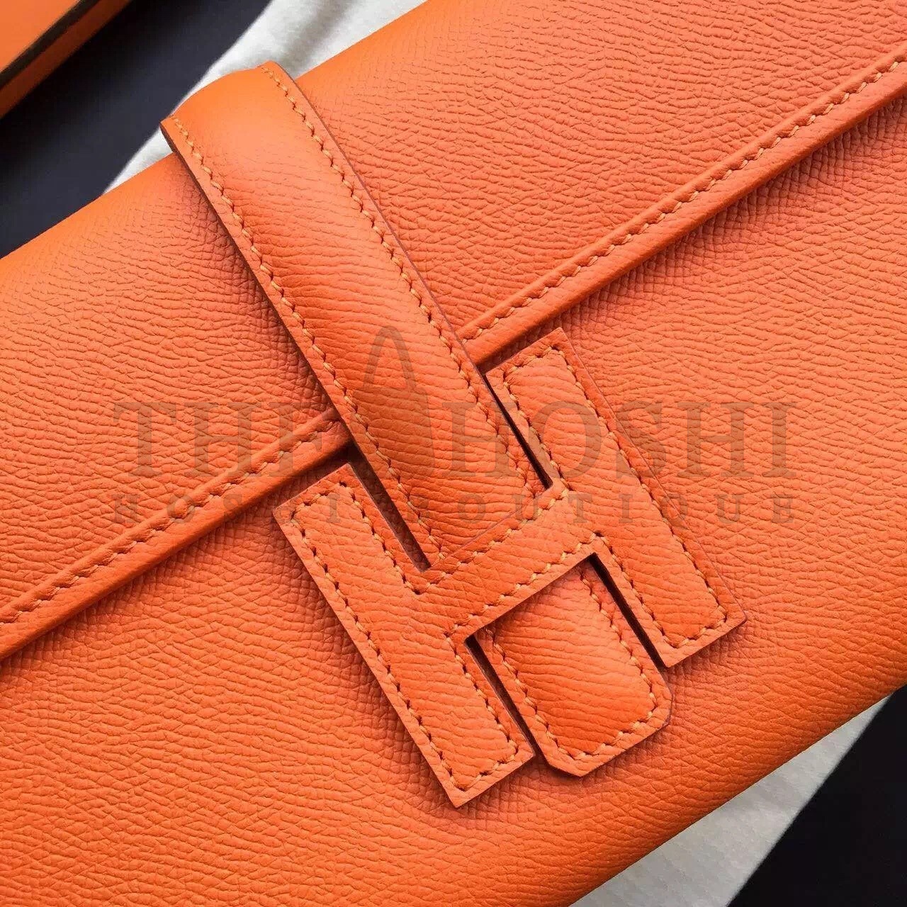 H**me5 Orange Epsom Jige Elan 29 Clutch Bag Master Quality