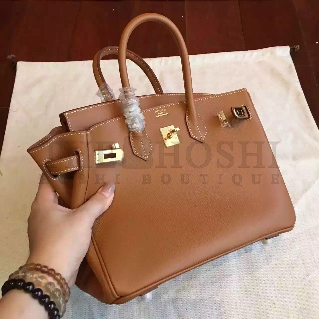 H**me5 Brown Birkin 25cm Epsom Handmade Bag Master Quality