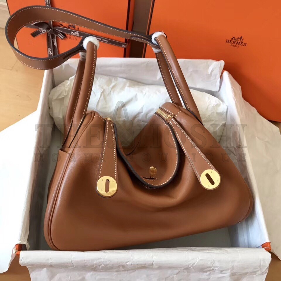 H**me5 Gold Lindy 26cm Swift Handmade Bag Master Quality
