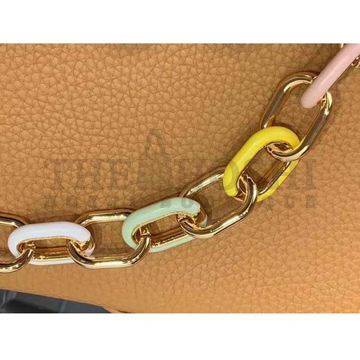 L0vis Vvtt0n LV Women Capucines MM Handbag Hazelnut Brown Taurillon Cowhide Leather Master Quality