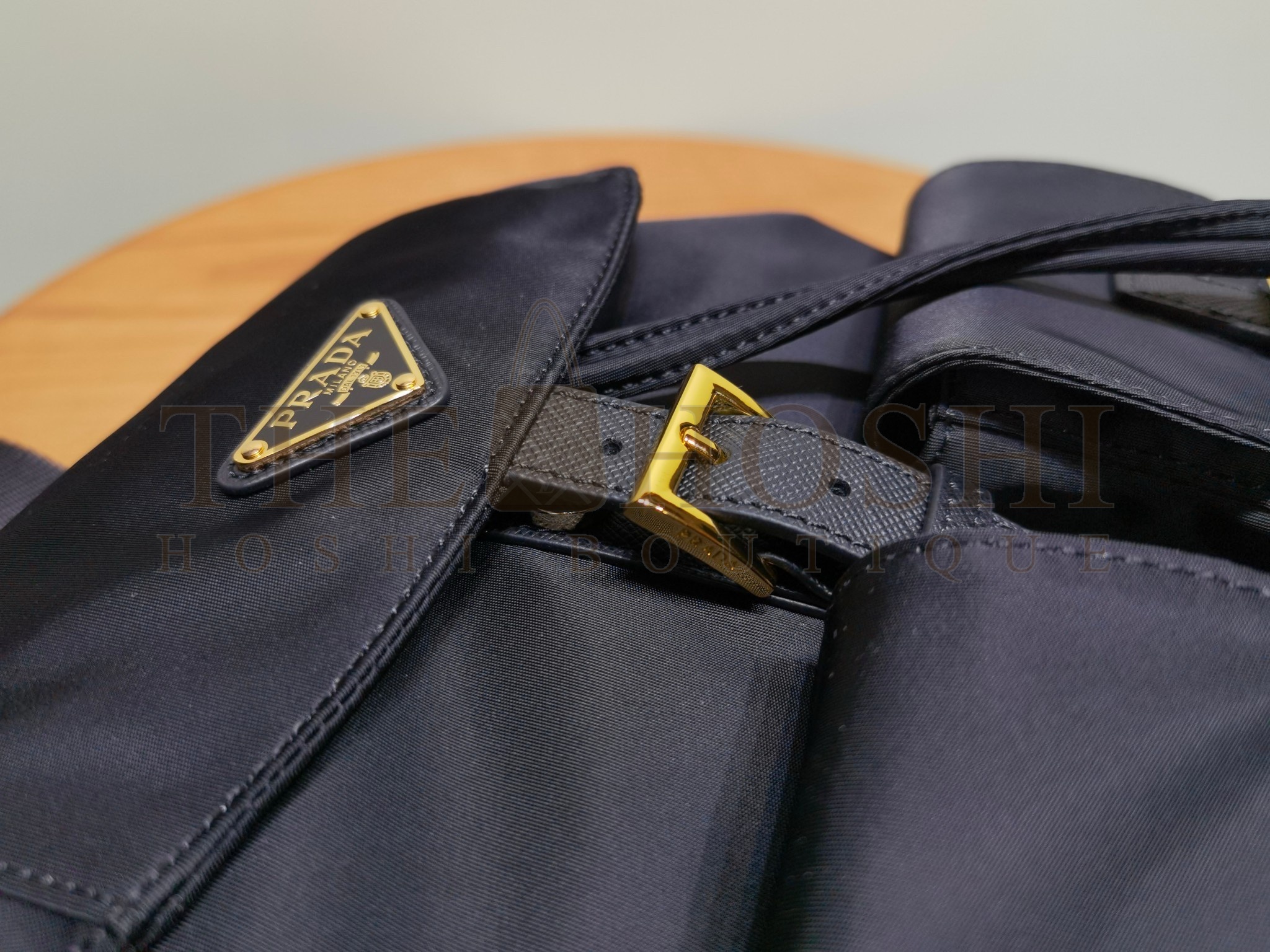 Pra*a Re-Edition 1978 Small Backpack in Black Re-Nylon Master Quality