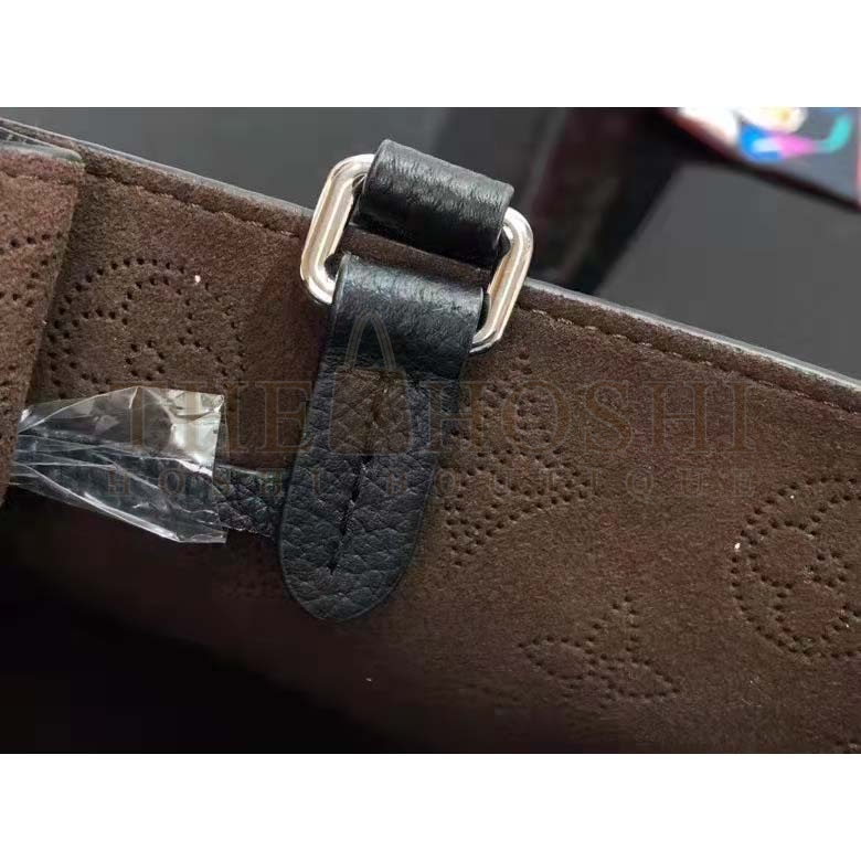 L0vis Vvtt0n LV Women Bella Tote Black Mahina Perforated Calfskin Calf Master Quality