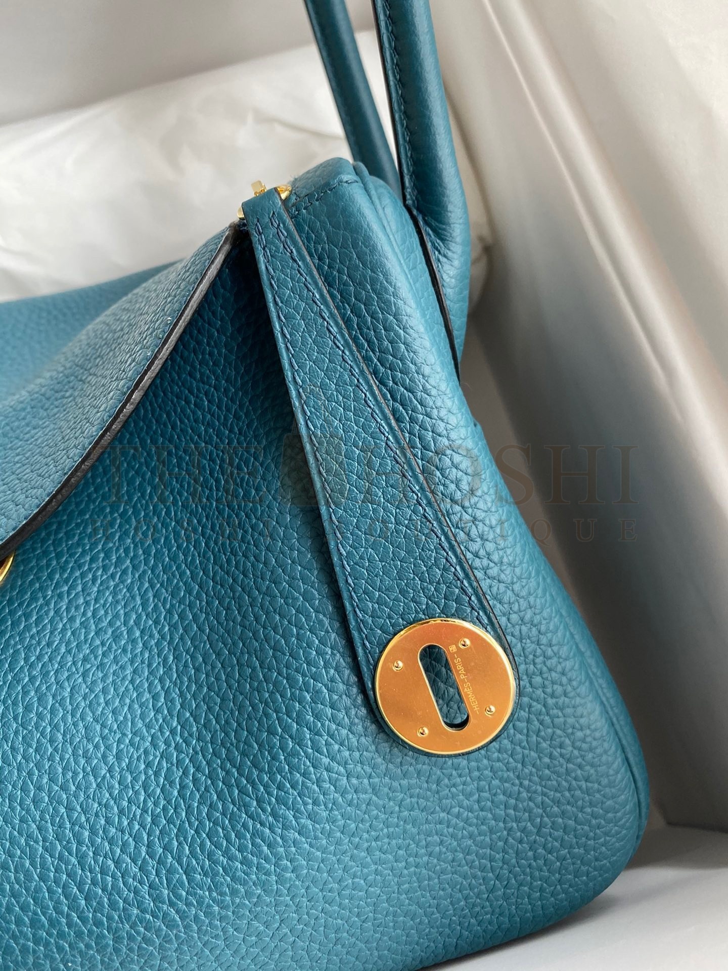 H**me5 Lindy 26 Handmade Bag In Vert Bosphore Clemence Leather Master Quality