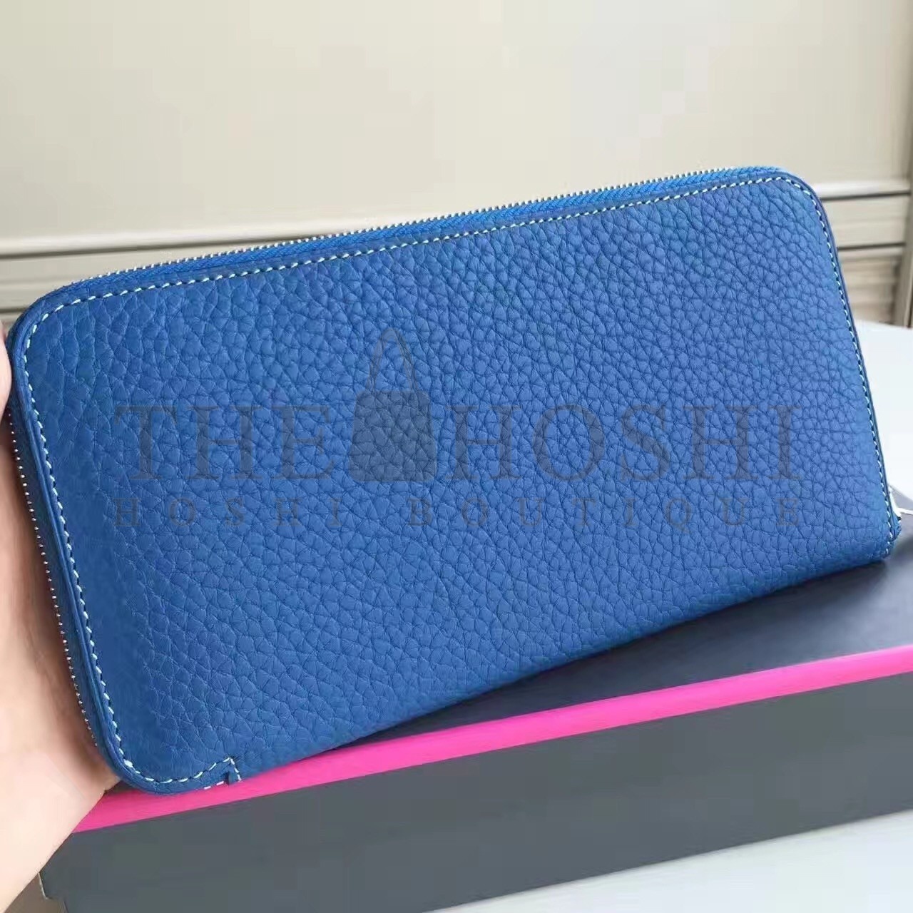 H**me5 Blue Clemence Azap Zipped Wallet Master Quality