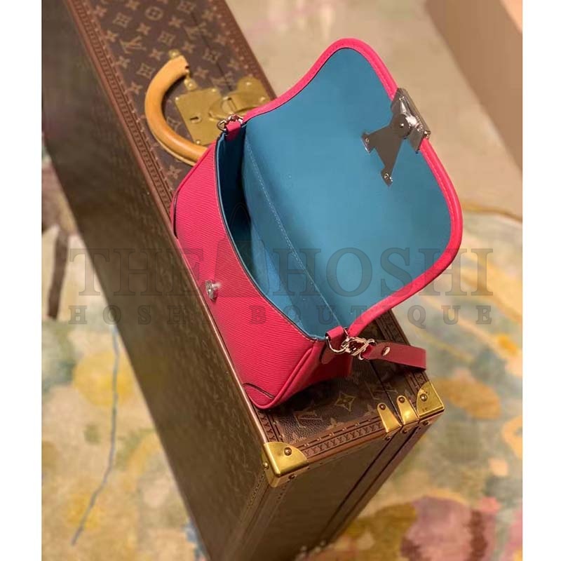 L0vis Vvtt0n LV Women Buci Crossbody Pink Epi Grained Smooth Cowhide Leather Master Quality