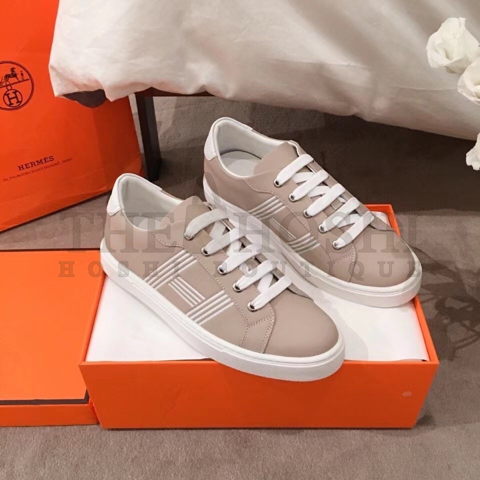 H**me5 Avantage Sneakers In Beige/White Calfskin Master Quality