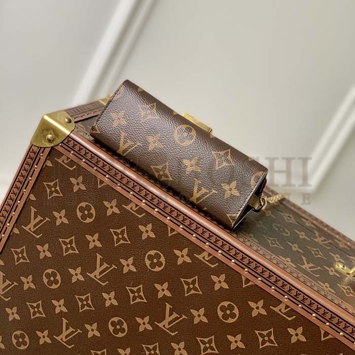 L0vis Vvtt0n LV Women Bitsy Pouch Brown Monogram Flower Canvas Master Quality