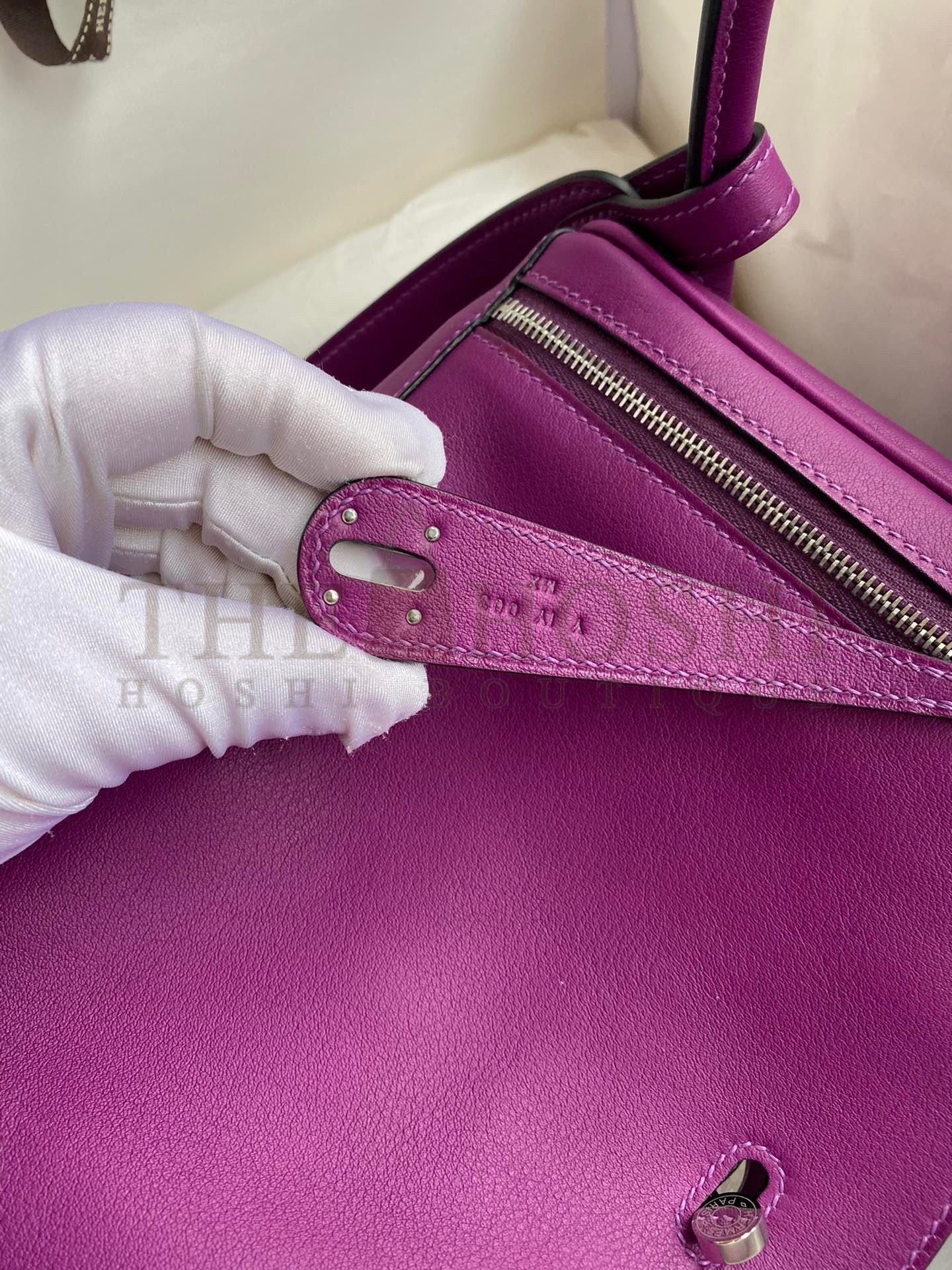 H**me5 Lindy 26 Handmade Bag In Anemone Swift Calfskin Master Quality