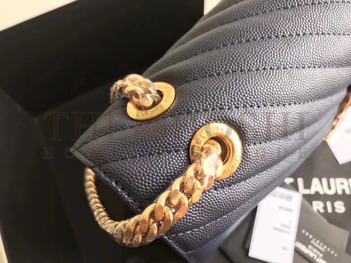 Sa1nt Lau*nt Large Monogramme Envelope Navy Shoulder Bag Master Quality