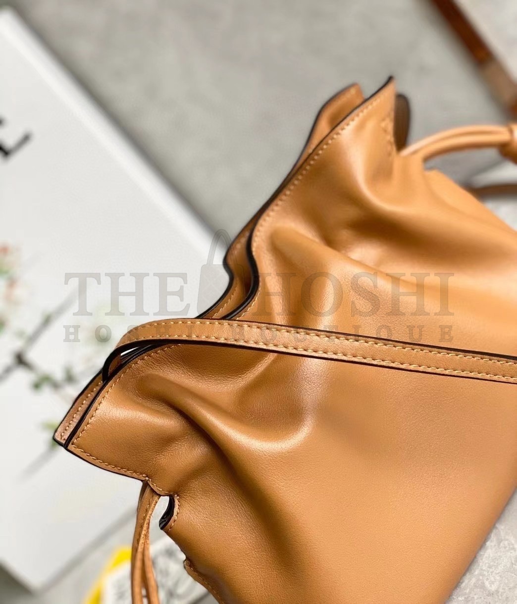 L0ew* Flamenco Mini Clutch In Brown Nappa Leather Master Quality