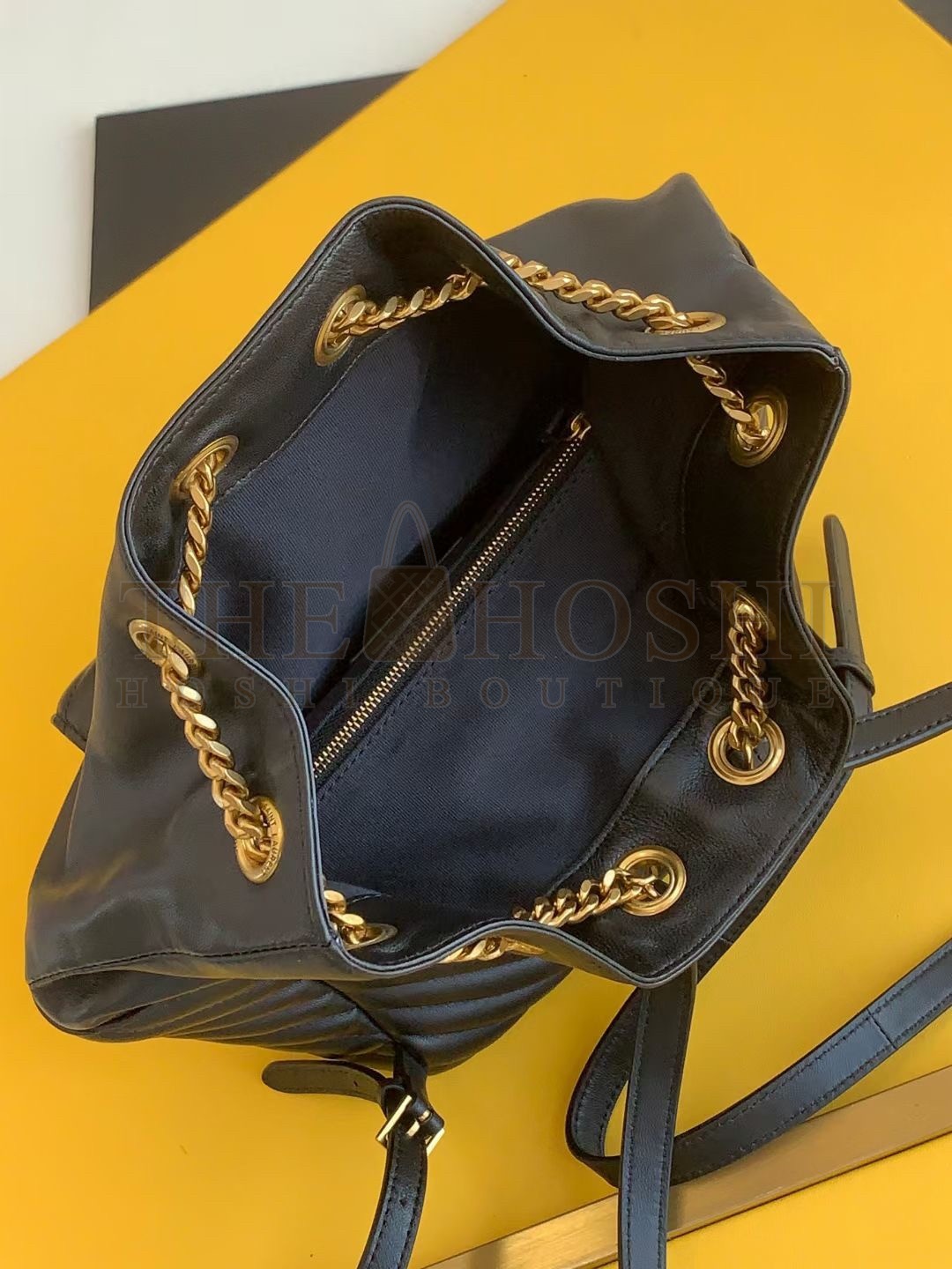 Sa1nt Lau*nt Joe Backpack In Black Quilted Lambskin Master Quality