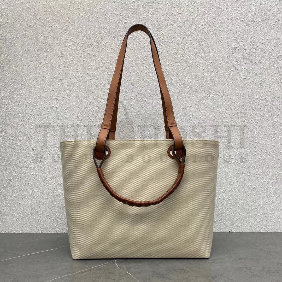 L0ew* Anagram Small Tote In Jacquard and Calfskin Master Quality