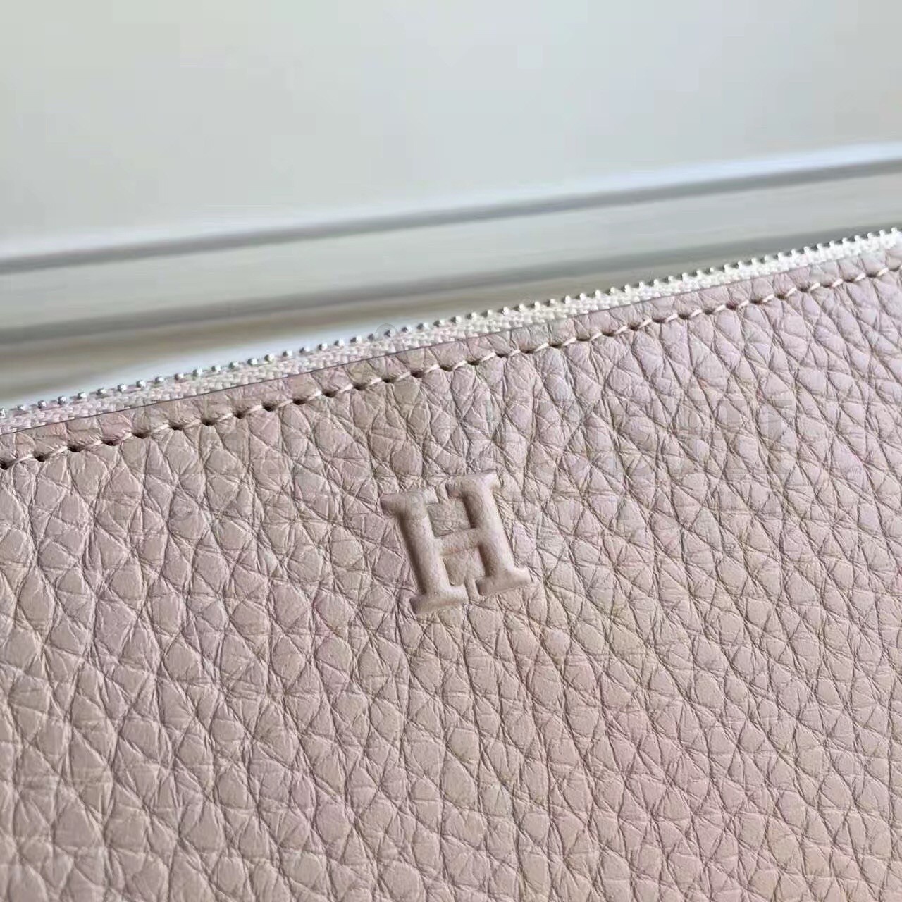 H**me5 Grey Clemence Azap Zipped Wallet Master Quality