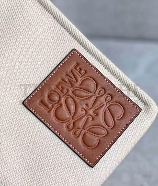 L0ew* Cushion Medium Tote In Canvas and Calfskin Master Quality