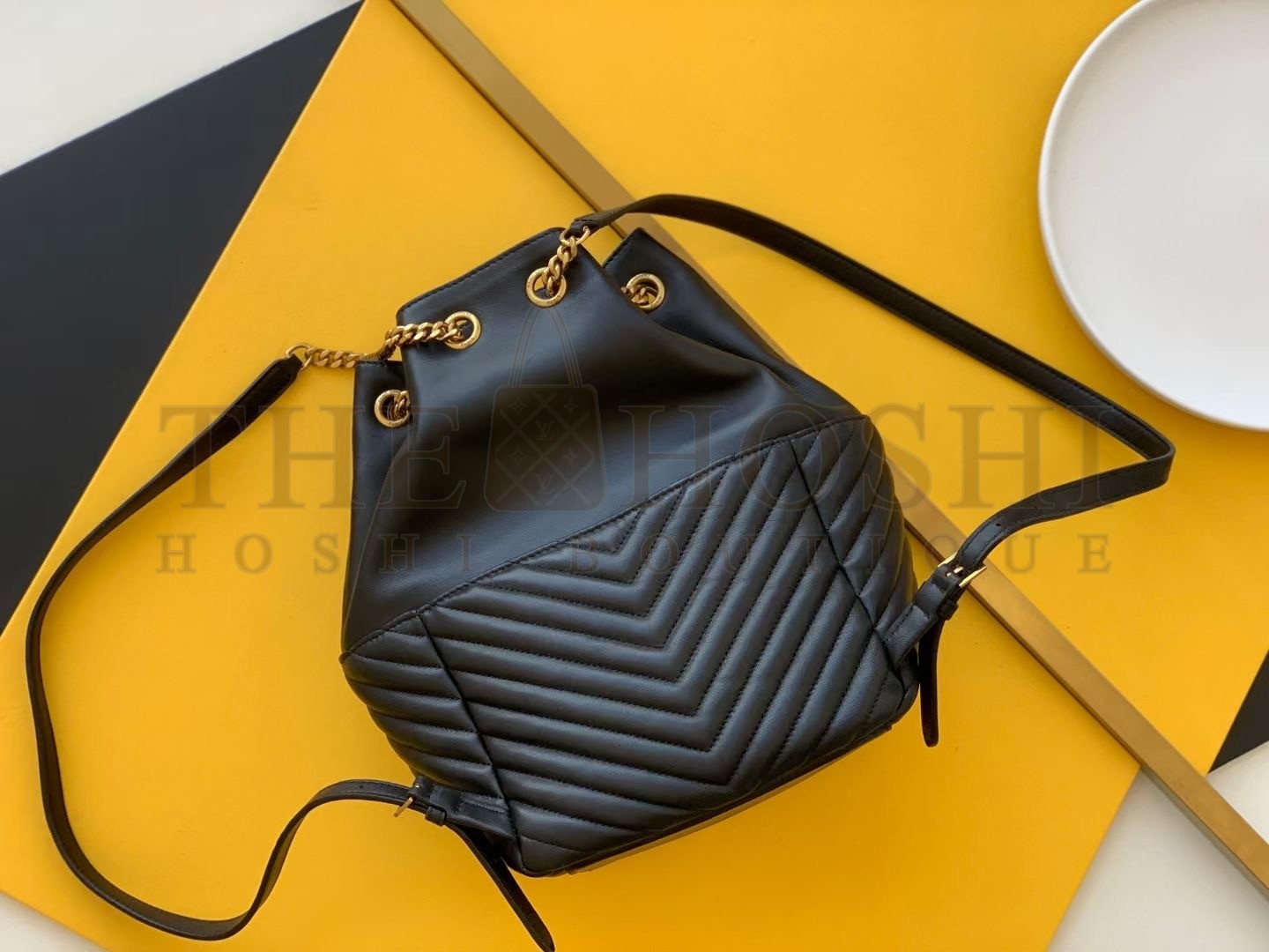 Sa1nt Lau*nt Joe Backpack In Black Quilted Lambskin Master Quality