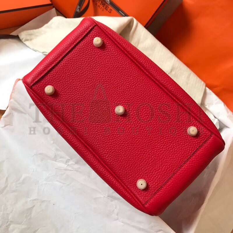 H**me5 Red Lindy 26cm Clemence Handmade Bag Master Quality