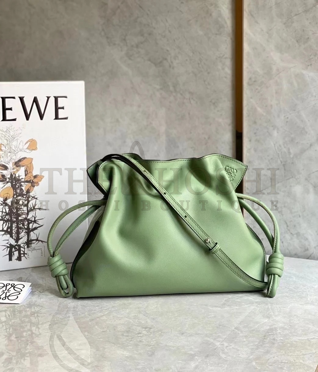 L0ew* Flamenco Clutch Bag In Rosemary Calfskin Master Quality