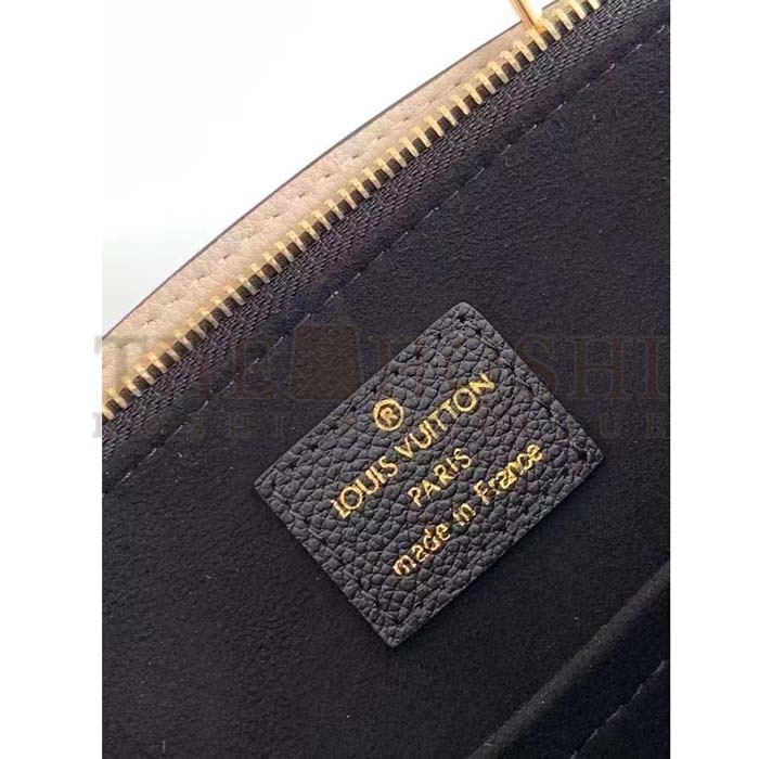 L0vis Vvtt0n LV Women Petit Palais Handbag Noir Beige Embossed Grained Cowhide Master Quality