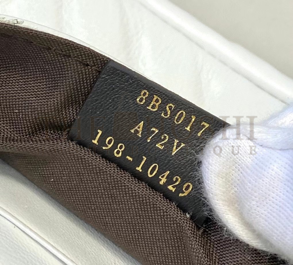 F**di Small Baguette Bag In White FF Nappa Leather Master Quality