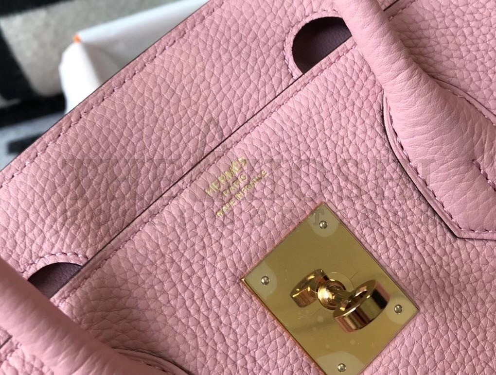 H**me5 Birkin 30 Bag in Pink Clemence Leather with GHW Master Quality