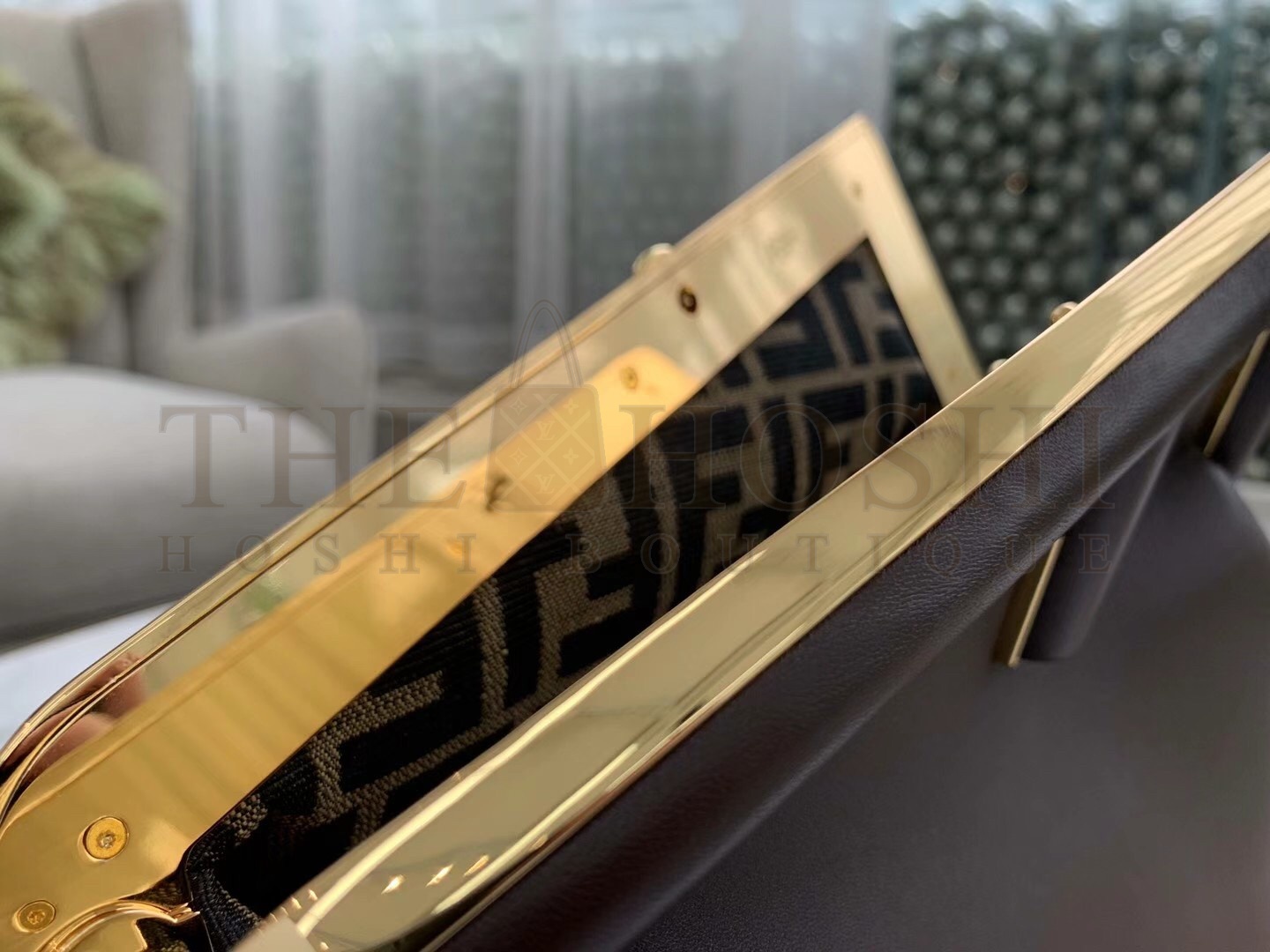 F**di First Medium Bag In Dark Brown Nappa Leather Master Quality