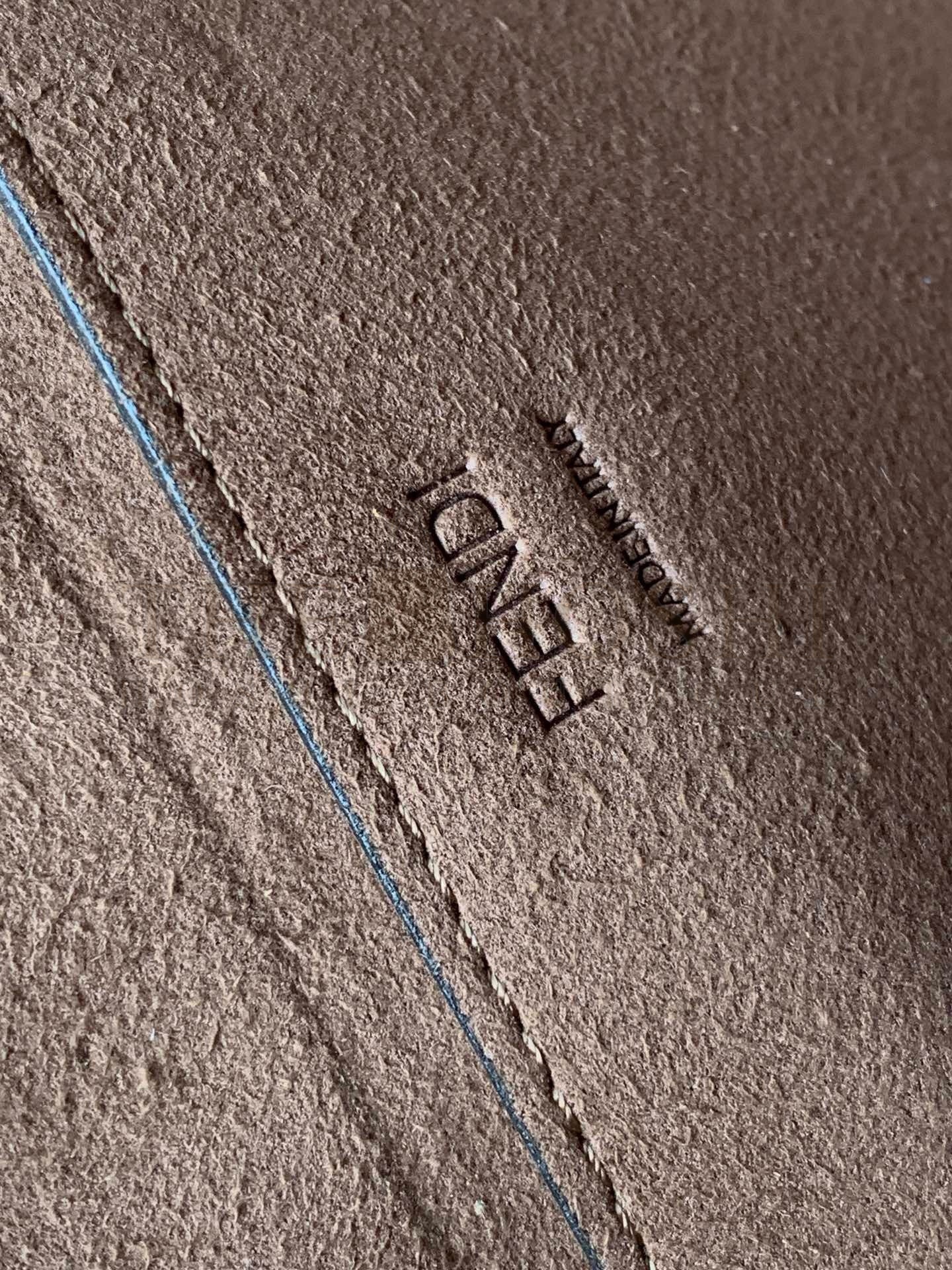 F**di Sunshine Small Tote Bag in Brown FF Jacquard Fabric Master Quality