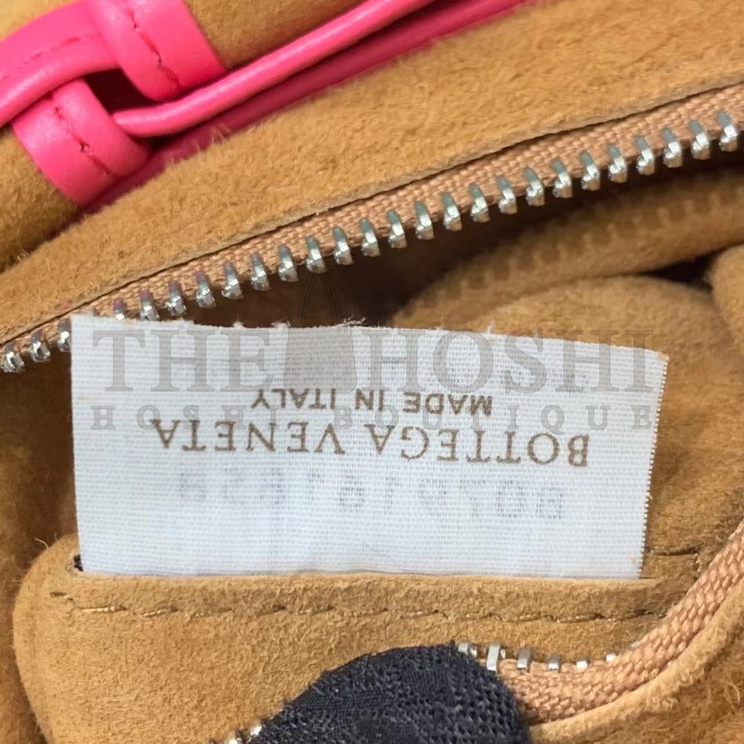 B0tt*ga Ven*ta Arco Mini Bag In Pink Intrecciato Leather Master Quality