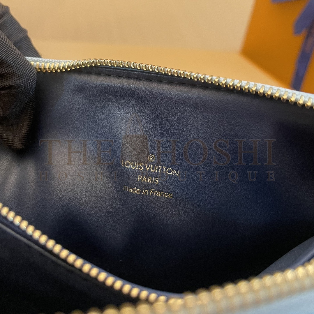 L0vis Vvtt0n LV Women Coussin PM Handbag Blue Lambskin Silk Scarf Cowhide Leather Master Quality