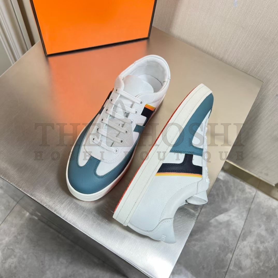 H**me5 Boomerang Sneakers In Multicolore Blue Leather Master Quality