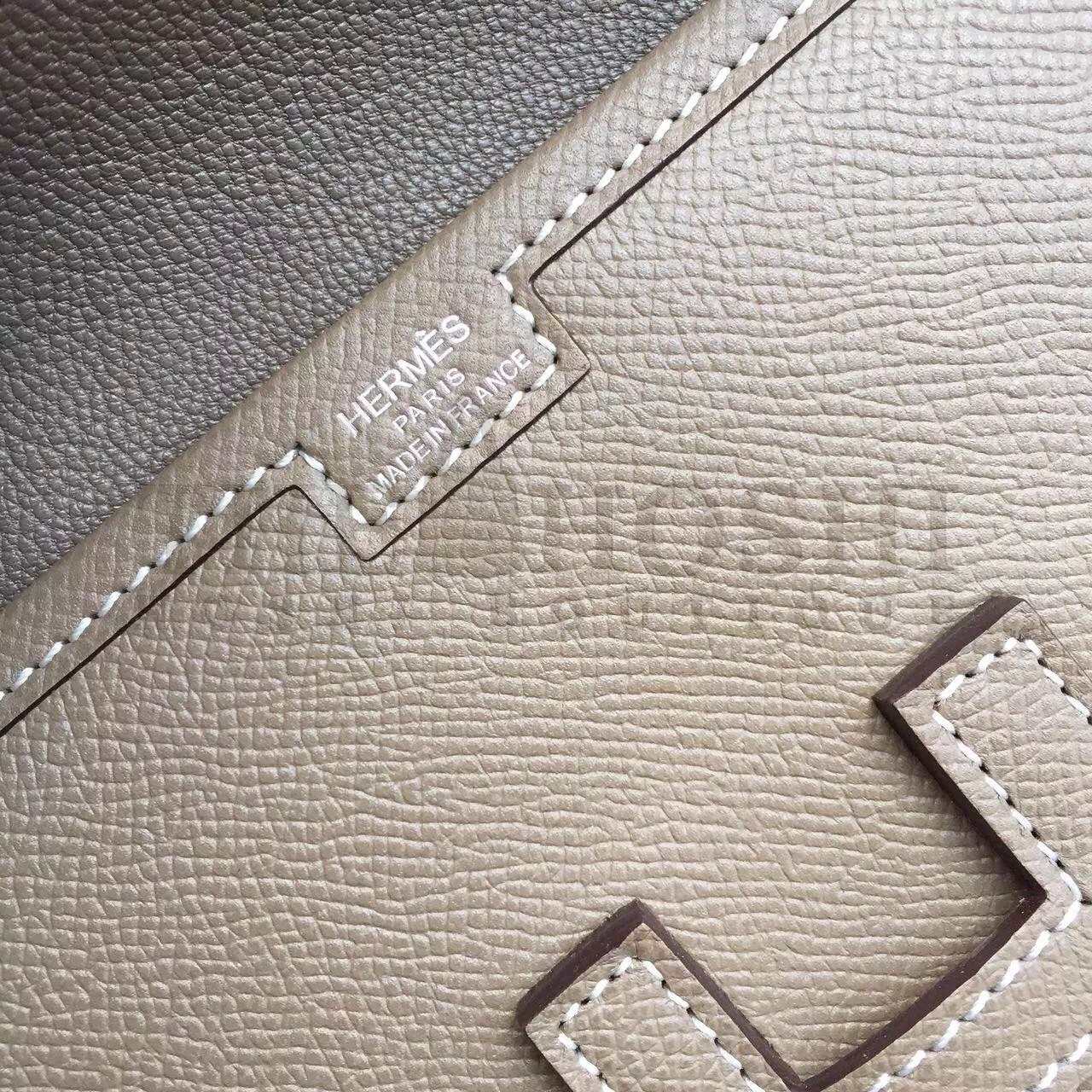 H**me5 Etoupe Epsom Jige Elan 29 Clutch Bag Master Quality