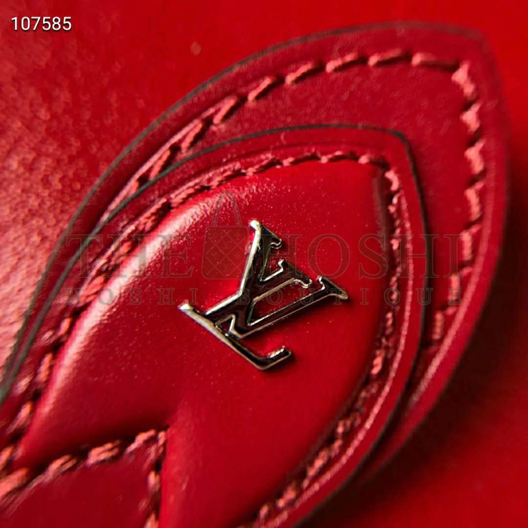 L0vis Vvtt0n LV Women Tambourin Handbag Smooth Calf Leather-Red Master Quality