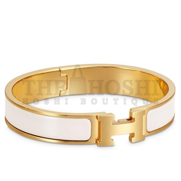 H**me5 White Enamel Clic H PM Bracelet Master Quality