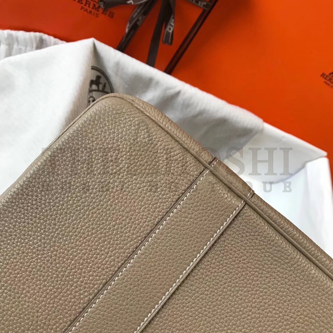 H**me5 Garden Party 30 Bag In Grey Clemence Leather Master Quality