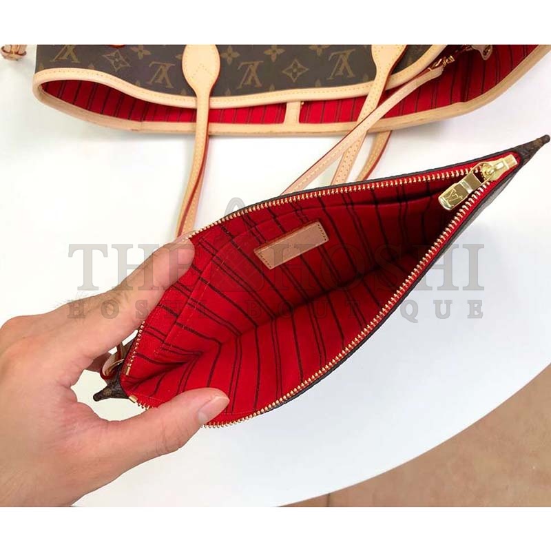 L0vis Vvtt0n LV Women Neverfull MM Bag in Monogram Canvas-Brown Master Quality