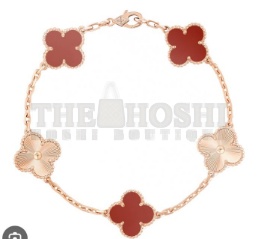 V*n Cl**f bracelet---rose gold chain Master Quality