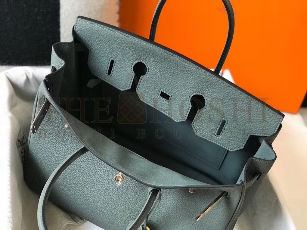 H**me5 Birkin 35 Bag in Vert Amande Clemence Leather with GHW Master Quality