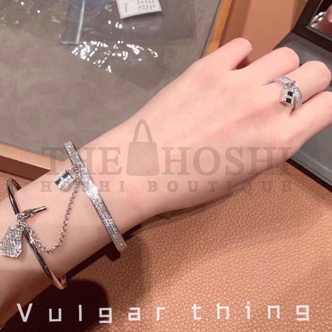 H**me5 Kelly Clochette Double Cuff Bracelet, D1am0nds, Three Colors Master Quality