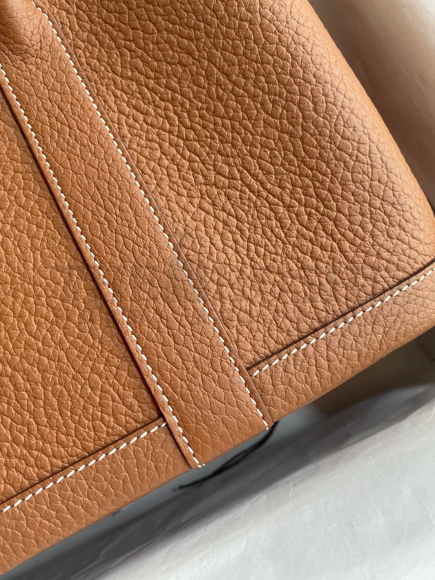 H**me5 Garden Party 30 Handmade Bag in Gold Negonda Leather Master Quality