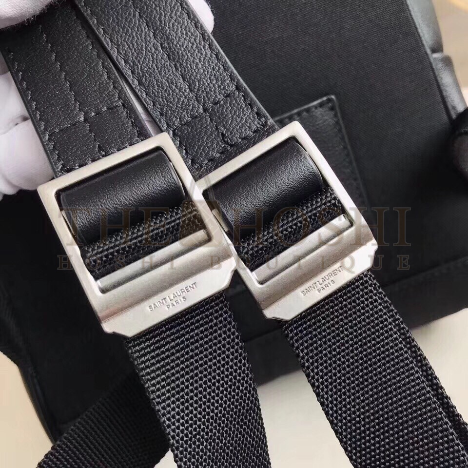 Sa1nt Lau*nt Black Mini Toy City Embroidered Backpack Master Quality